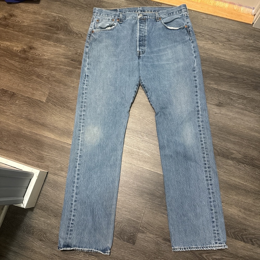 Levi's Light Blue Straight Leg Jeans